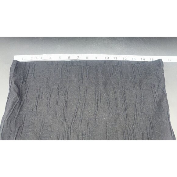 BITTE KAI RAND Black Fold Down High Waist Pull On Textured Straight Leg Pants XL - Picture 9 of 12